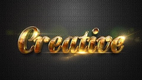 Awesome 3D Text Effect Mockup / Smart Object Replacement Tutorial (Sample)