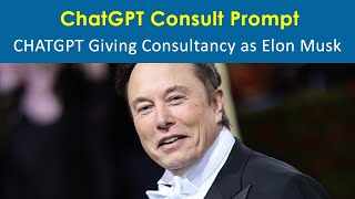 ChatGPT : How to use Consult  Prompt for free (Examples included)