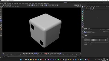 🎲 Model A "Dice" in Cinema 4D - Use Bevel to Make the Edges Smoother.