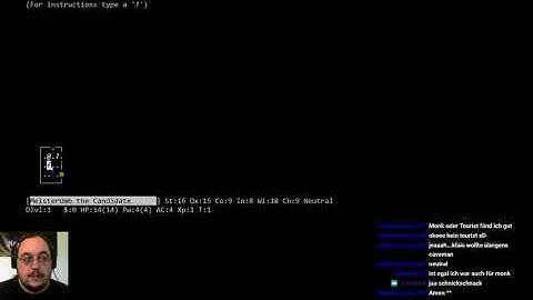 [Letsplay] Nethack 01 - Human Monk