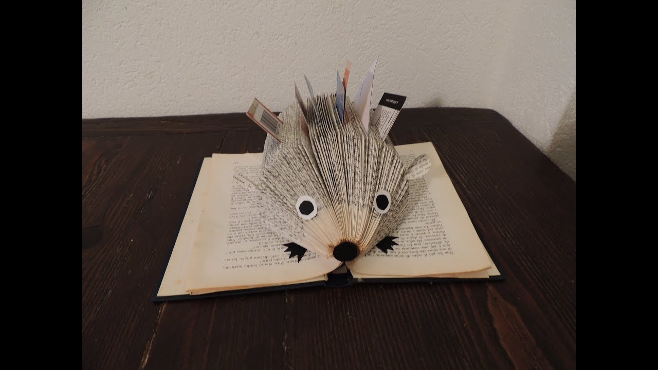 Book folding . Facciamo insieme un porcospino