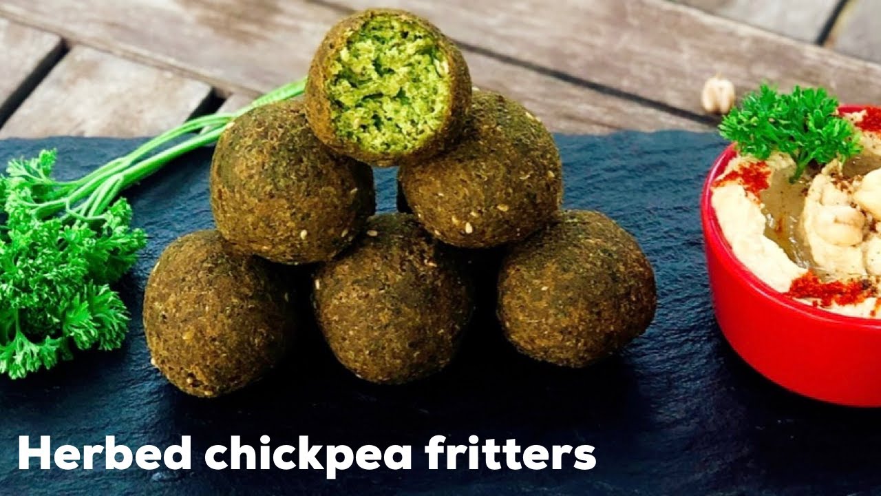 Herbed Chickpea Fritters | Chickpea balls | Falafel Balls | Tea Snack | Chole Kebab |Flavourful Food