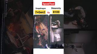 Snapdragon 7+Gen2 vs Dimensity 8100 SpeedTest 