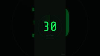 30s Silent Radar Timer 📡 30 Second Countdown (No Sound) #Shorts