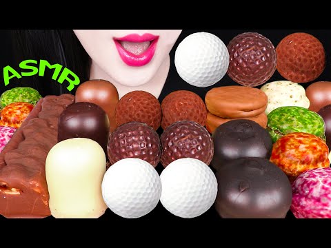 ASMR CHOCOLATE GOLF BALLS, CHOCOLATE MARSHMALLOW <strong>POPS</strong> 골프공 초콜릿, 초코 마쉬멜로우 팝 먹방