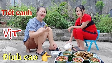 Hướng dẫn chi tiết cách hãm và đánh tiết canh Vịt bằng quả Chanh cực dễ  | NTH Nhịp Sống 24h.