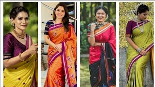 || Marathi Actress In Khan Saree With Oxide Jewellery || 2021 || 👍👍 screenshot 4