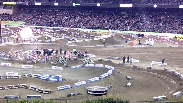 Anaheim Supercross start, with ryan dungey