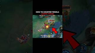 HOW TO COUNTER TERIZLA IN EXP LANE !! #mlbb