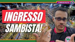 COMO FUNCIONA O INGRESSO SAMBISTA? COMPRE AGORA, ESCOLHA O DIA DEPOIS! 🥁