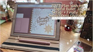 PLAN W/ ME | MY 2021 Digital Bullet Journal Setup