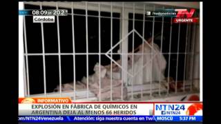 Reportan más de 60 heridos por explosión en planta industrial de Córdoba, Argentina