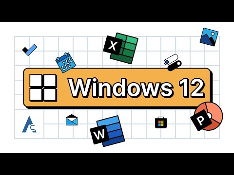 Windows 12 Concept Brutalist