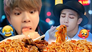 BTS Eating for 1 Hour Straight 🍱 | Funny & Cute Mukbang Moments 2025 Compilation