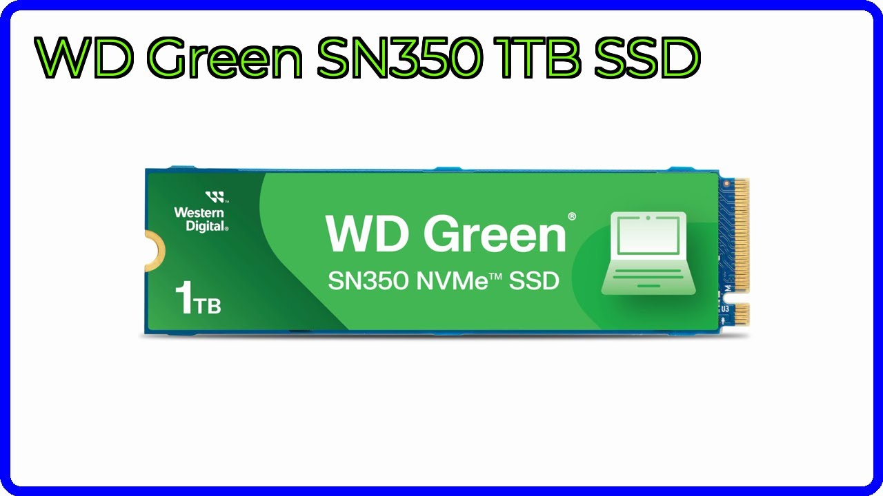 REVIEW (2026): WD Green SN350 1TB SSD. ESSENTIAL details. - YouTube