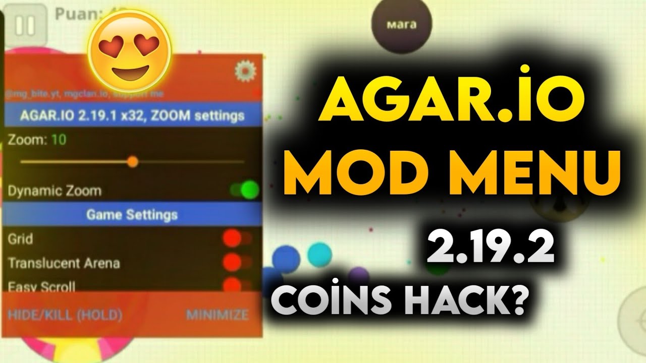 Agar.io 2.19.2 Mod Menu Hack! Zoom Fast Feed 