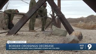 Border crossings drop to historic lows, creating new challenges at the Arizona border