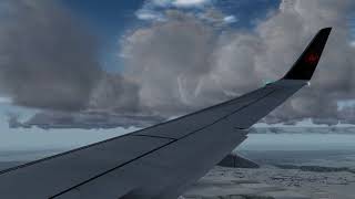 Calgary [CYYC] rwy 35L approach \& landing!