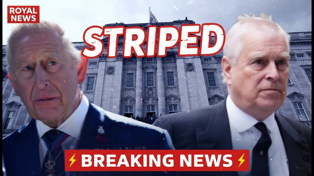 Shocking Royal Drama: Prince Andrew Stripped of Duke of York Title Amid Scandal