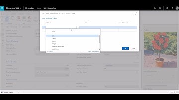 Item With Attributes in Microsoft Dynamics 365