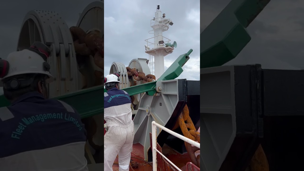 Ship Anchor ⚓️ Operation Procedure, Bulk Carrier ship || Merchant Navy 