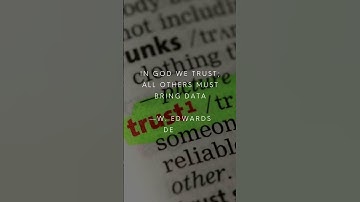 Trust in Data: Deming