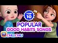 Yes yes go to school song  more  top 10 good habits songs for kids  chuchu tv nursery rhymes