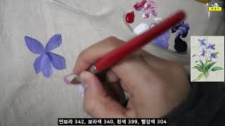 [전작가] 꽃 그리기 천아트 - 제비꽃 그리기