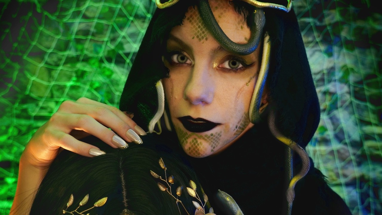 Will You Let Medusa Brush Your Hair? 🐍 Behind You ASMR, Greek Mythology ...