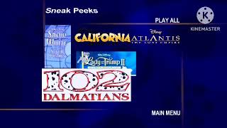 Sneak Peeks Menu From Dinosaur 2001