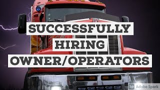 LEGALLY HIRING OWNER/OPERATORS