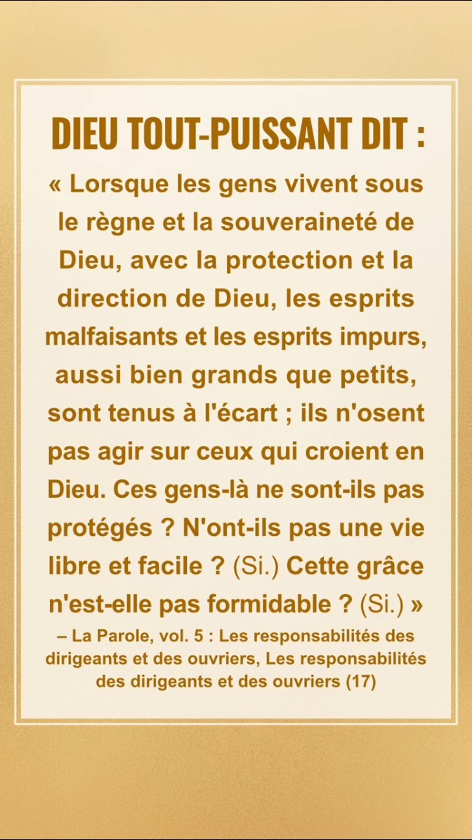 Ne manque pas ce que Dieu nous dit