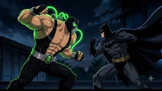 Bane and Batman fighting bane muscle growth