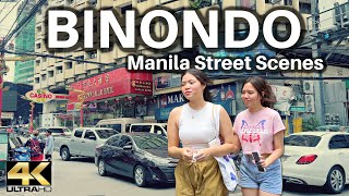 Binondo MANILA Street Walking [4K]