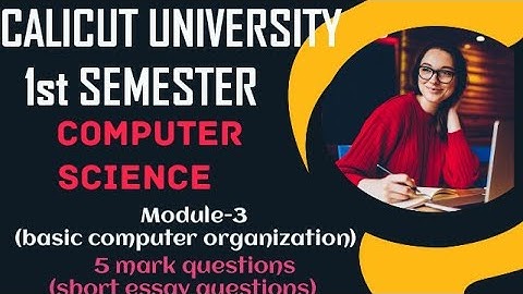 Calicut University 1st semester computerscience#important #semester#exam #calicutuniversity#notes