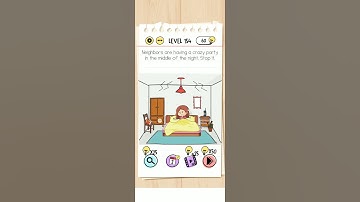 Braintest : Trickypuzzles Level 154.Neighbors are having a crazy party inthe middle of night.stop it
