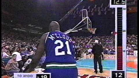 George McCloud - 1996 NBA 3pt. Shootout (Semi-Fina...