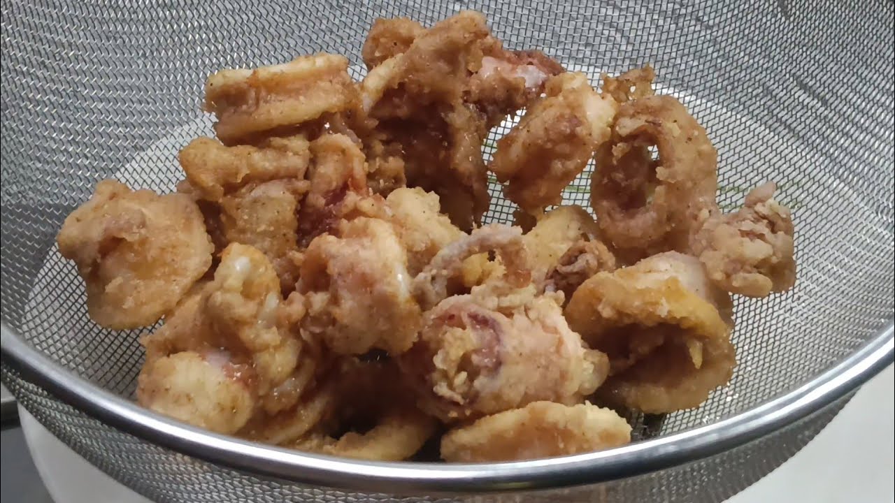 SIKRETO SA MASARAP, CRISPY BUT SOFT INSIDE CALAMARES! SIMPLE AND BASIC INGREDIENTS ONLY!