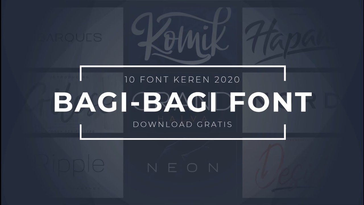 10 FONT YANG WAJIB KALIAN PUNYA - BEST FONT 2020