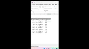 Cómo calcular LAS HORAS TRABAJADAS descontando la hora de comida…