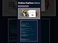 Modern E-Commerce Website Template 🔥 Responsive HTML CSS UI Design #shorts