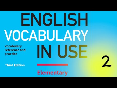 02. Cambridge English Vocabulary In Use || Elementary || Unit 2 || The Birth, marriage and death