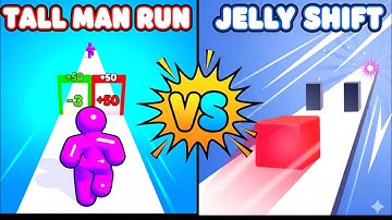 Tall Man Run vs Jelly Shift - All Levels Gameplay (Android & IOS)