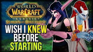 7 Things I WISH I Knew BEFORE Starting Season of Discovery | Classic WoW