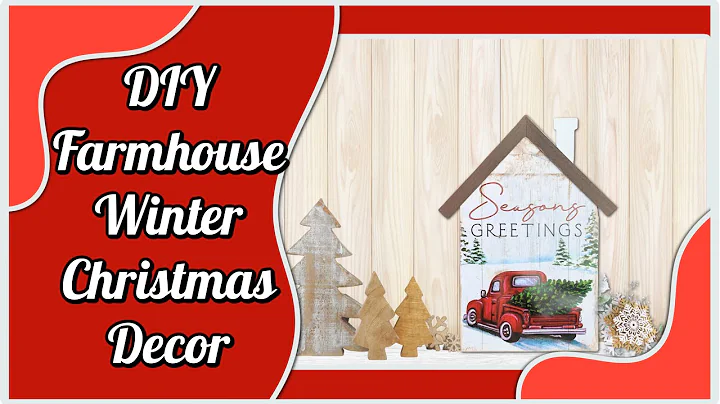 DIY Dollar Tree Farmhouse Red Truck Decor | Christmas Crafts Ideas For 2022 | Easy Dollar Tree DIY