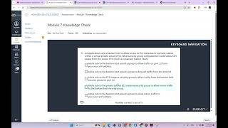 Famous Module 7 Knowledge Check | Creating a Networking Environment | AWS Academy Cloud Architecting. Profile