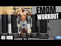 40 MIN | BODYWEIGHT EMOM ENDURANCE WORKOUT | NO EQUIPMENT | BUILD ENDURANCE AND BURN FAT 🔥