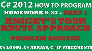 C# Programming Challenge: 8-23 - Knight’s Tour Part 1: Brute Force Approach screenshot 4