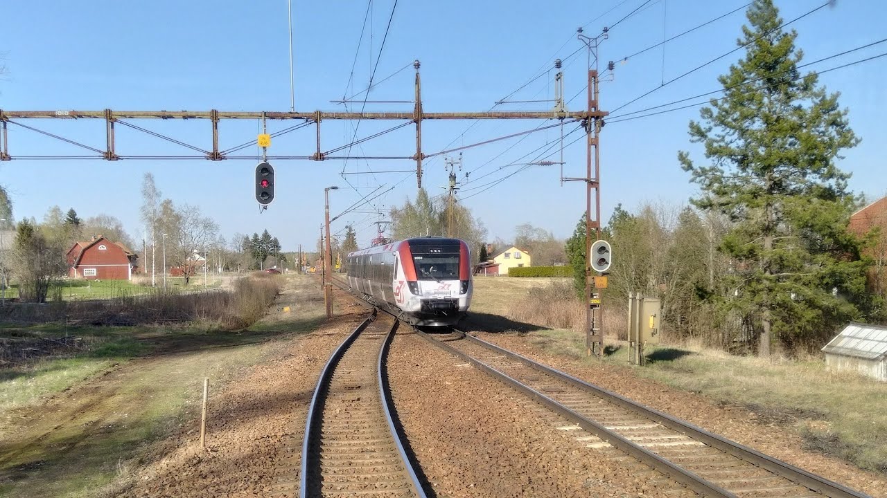 Avesta Krylbo-Storvik från förarplats / Cabinerit / Führerstandsmitfahrt