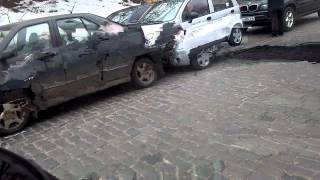 Видео ДТП на Днепровском спуске в Киеве 16.03.12 от dima19761217, Днепровский спуск, Киев, Украина